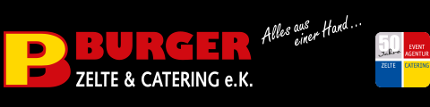 Burger Zelte & Catering e.K., Technik · Verleih · Zelte Oberschönegg / Weinried, Logo