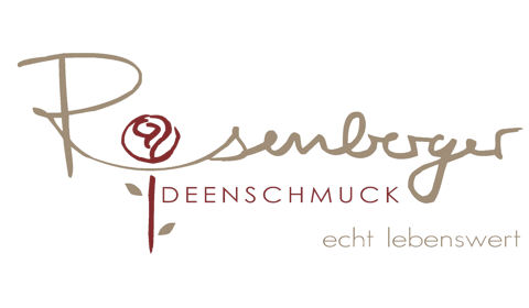 Rosenberger Ideenschmuck, Goldschmiede-Meisteratelier, Trauringe · Eheringe Krumbach, Logo Rosenberger Ideenschmuck, Goldschmiede-Meisteratelier, Trauringe · Eheringe Krumbach, Logo