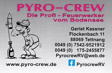 Pyro-Crew - die Profi-Feuerwerker vom Bodensee, Feuerwerk · Lasershow Tettnang, Logo