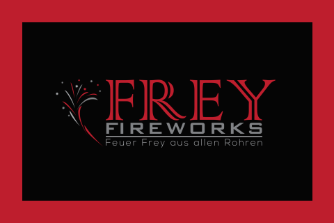 Frey Fireworks, Feuerwerk · Lasershow Eriskich, Logo